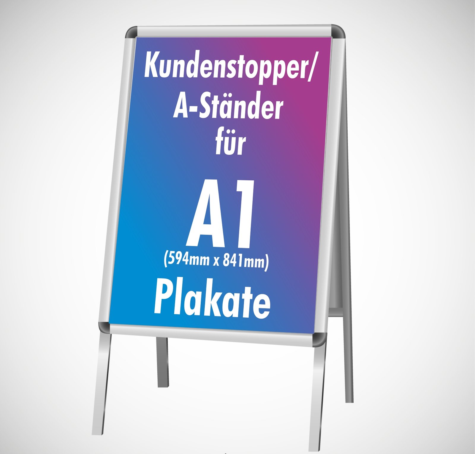 Produktbild von KESSER® A1 Kundenstopper Plakatständer Werbetafel Werbeträger