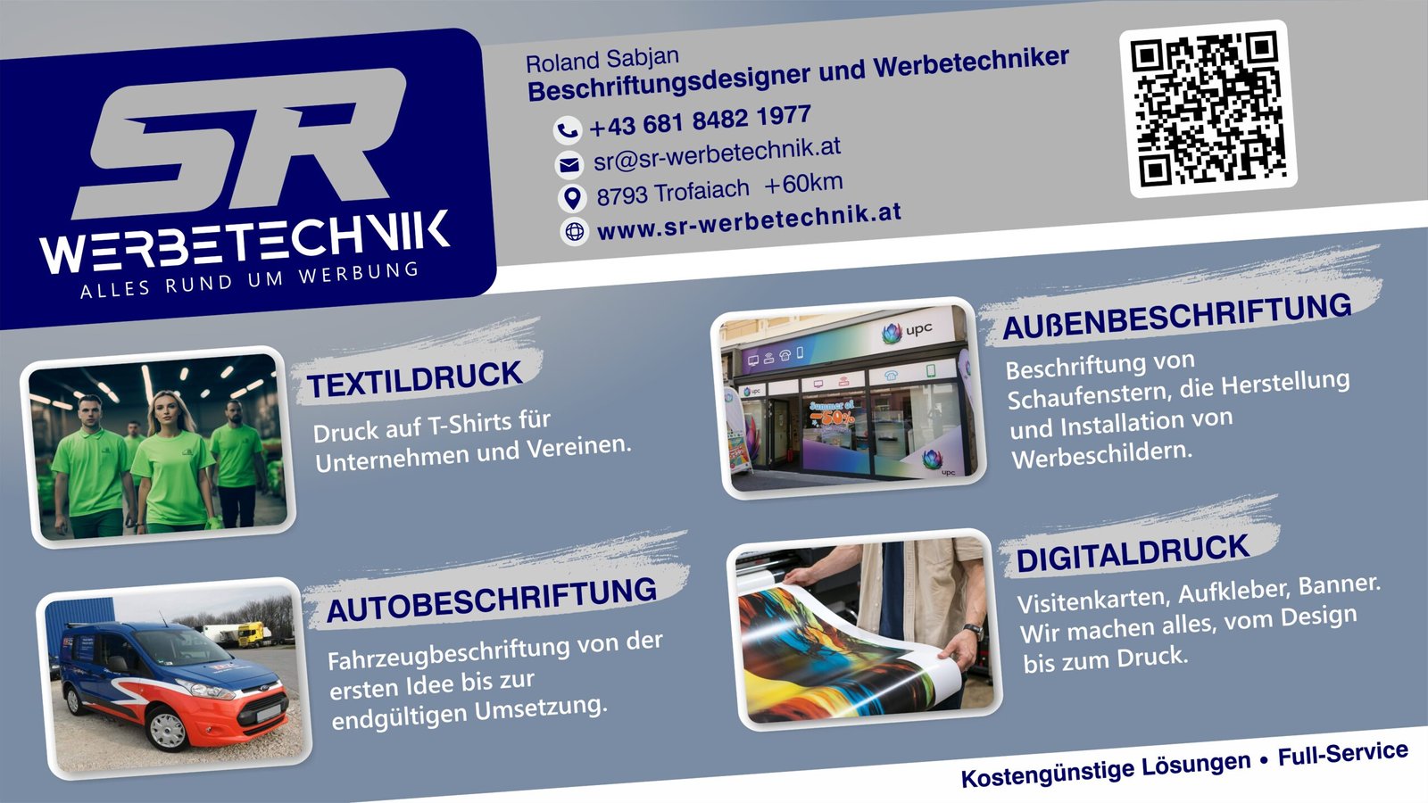 SR Werbetechnik Leistungen